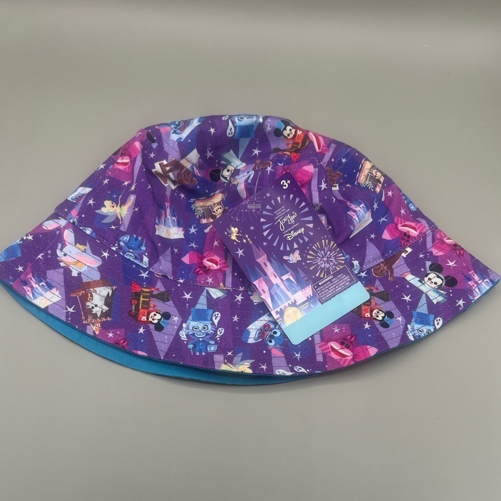 Disney Parks Joey Chou Adult Reversible 2 in 1 Bucket Hat Mickey, Dumbo & Others - Picture 8 of 13